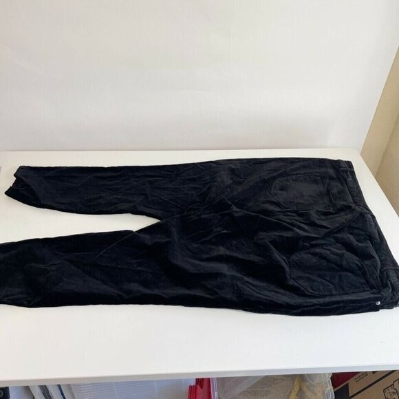 Modcloth Ankle Skinny Pants Womens Plus Size 22 Black Velvet High Rise Pockets - Picture 3 of 9